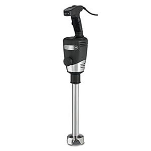 Waring Commerical WSB50 Big Stix Heavy Duty Immersion Blender, 12″ Removable Shaft, 1 HP/700 Watt Variable Speed Motor, 120V, 5-15 Phase Plug,Black/Silver