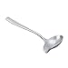 Mestolo per Salse,Mestolo in Acciaio Inossidabile con Beccuccio Mestolo per Sugo Insalata Cucchiaio 19×7,5×3 cm