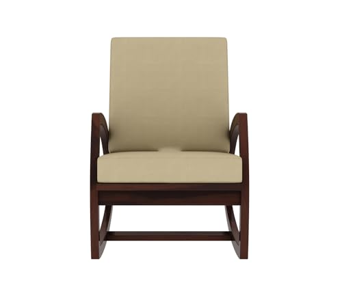 Image of CRAFT D ARTS Sheesham Wood Rocking Chair for Adults, Wooden Rocking Chair (Rocking Chair) (Walnut), 81.3 cm , 55.9 cm , 101.6 cm