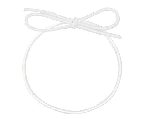 Stretch Loops for Crafts and Easy Gift-Wrapping (16 INCHES, White)