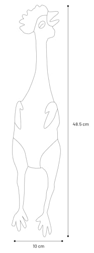 Flamingo Hundespielzeug – Freckles Huhn – Latex – mit Geräusch Größe L – 48,5 cm
