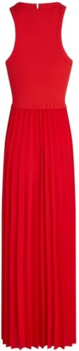 Tommy Hilfiger Damen Kleid Midi Dress Ärmellos, Rot (Primary Red), 3XL – Ansicht 6