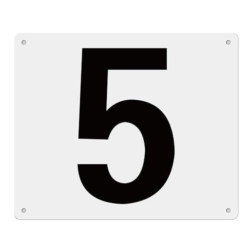 �`���E�v���[�g �ԍ��v���[�g�u1�`�vW240mm×H200mm ���Y�A���~������3mm ���ԏ�ԍ� �����Ŕ� �l����t������ �p�� ���O�Ή� (NO 5, W240×H200mm)