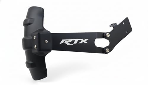Image of Apache RTX 300 Rear Mudguard,Heavy Duty Rust-Resistant Black Matt Finish Splash Guard with Reflector | Mud Flap| Tyre Hugger with Branded Design Compatible For TVS Apache RTX 300