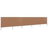 HETFTJN Paravento 6 Pannelli Pieghevole 800x160 cm Grigio Talpa