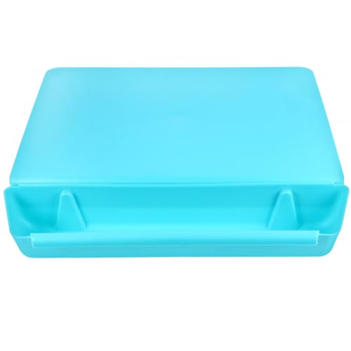 Planche à découper avec panier et rainure en plastique bleu PP - 2
