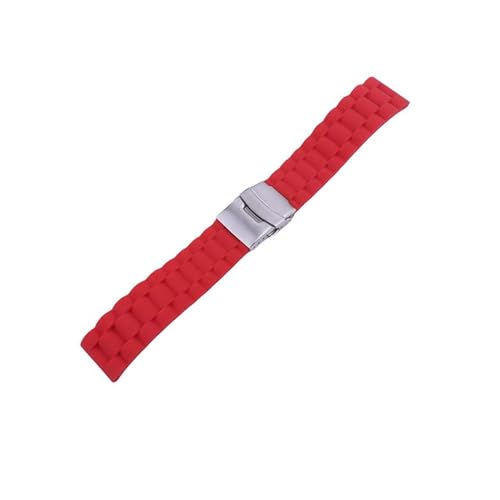 Correa de caucho premium de 22mm compatible con hebilla plegable Omega y Seiko de lujo