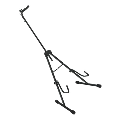 FUNOMOCYA Portable Cello Stand for Full Size Bass Violin Wall Mount Rack Holder Black