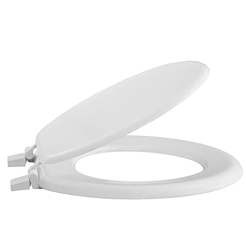 Round Traditional Wood Toilet Seat, White (Hp2400-001) #TOP16