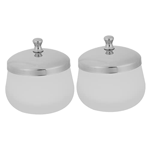 Conteneur polyvalent en verre cristal pour nail art et bol mat pour vernis liquide