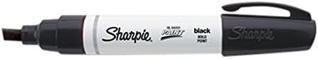 SHARPIE Oil-Based Paint Marker, Bold Point, Black, 1 Count - Great for Rock Painting