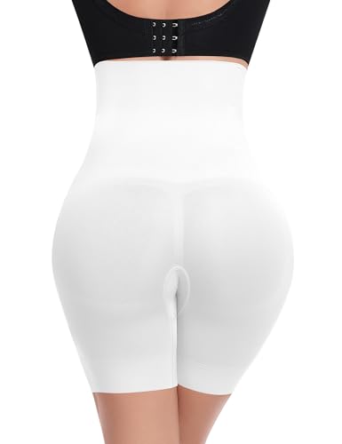 Image of Werena Shapewear Shorts Tummy Control for Women High Waisted Body Shaper Underwear Slimming Slip Shorts Under Dresses