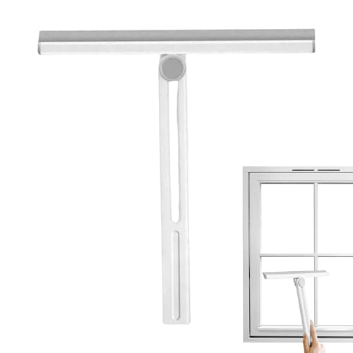 escobilla de goma para ducha, escobilla de goma para ventanas | Escobilla de goma para puerta de vidrio de baño | Suministros de limpieza del enjugador del vidrio de ventana, enjugador plegable para l