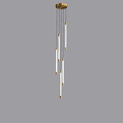 Chandelier de bande à LED pour éclairer un grand escalier sombre