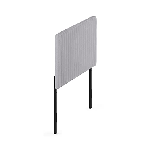 Image of Furinno Roanne Upholstered Tufted Headboard, Glacier, Queen | Wooden Headboard, Bed Frame Mount Head Board, Easy Assembly, for Bedroom, Dorm
