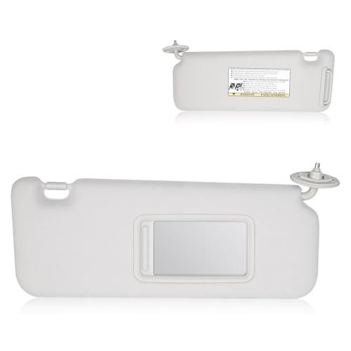 Sun Visor for Toyota Scion TC 2005-2010 Without Light, Right Passenger Side Grey SunVisor Replacement 74320-21210-B2, Stretchable Design