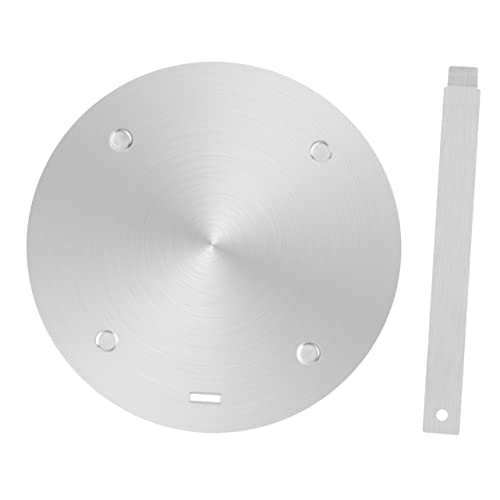 WEKADRIN Placa Difusora de Calor de Acero Inoxidable para Cocina Inducción y Gas Convertidor Térmico Fácil Uso con Utensilios