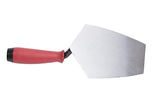 QLT By MARSHALLTOWN Bucket Trowel, 8 1/4 Inch, Masonry, Soft Grip Handle, Carbon Steel, BKTSG825 - Image 4