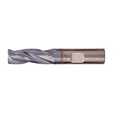 Greenfield Industries - C80391 - Corner Radius End Mill, 5/8 in Milling Dia, Carbide, TiAlN