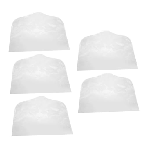 EPIGEIST 5 piezas Fundas Transparentes para Ropa Bolsas Protectoras para Trajes y Abrigos sin Perchero para Hombre Media Longitud Funda Almacenaje Ropa Polvo