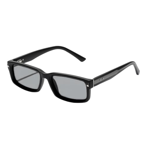 Image of Zonvesta sunglasses Vintage Luxury Men Women Uv400 Propionate Hinge Lightweight Durable Anti-glare Premium -black