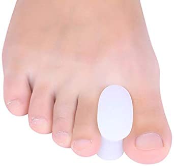 Lot de 4 séparateurs d'orteils en silicone pour hallux valgus - Séparateurs d'orteils en gel pour soulager la douleur des oignons, les orteils qui se chevauchent