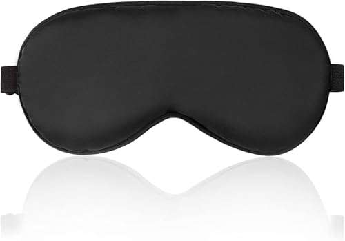 Inertop Comfort Sleep Mask, Deep Rest Light Blocking Eye Mask for Side Sleepers, Travel, Yoga, Lightweight, Soft and Contoured for Ultimate Rest (Black)