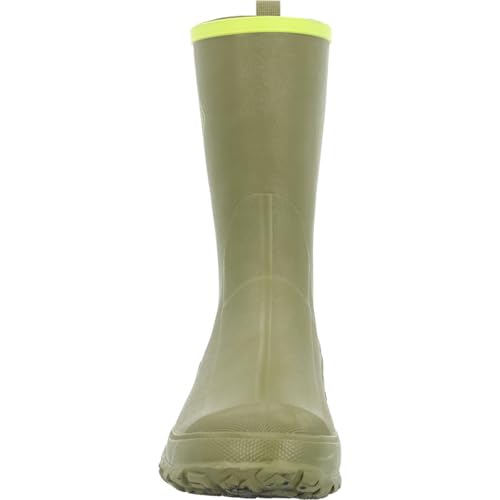 MUCK BOOT COMPANY Men's Harvester Capulet Olive/Lime Green Mid Rubber Boots3