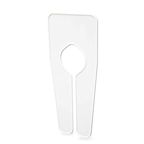5X New Plain Coloured Garment/Clothes Rail DIVIDERS (White)