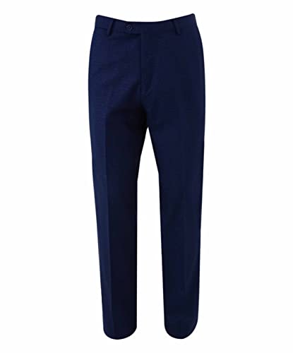 Costume de mariage formel bleu indigo : veste de costume cintrée motif homme