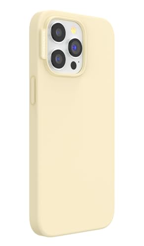 Image of POPSOCKETS Polycarbonate iPhone 15 Pro Max Protective Case Compatible with Magsafe, Phone Case for iPhone 15 Pro Max, Wireless Charging Compatible - Mist,Yellow