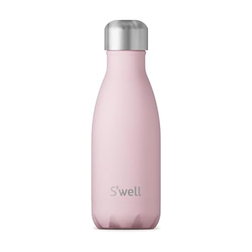 S'well Stainless Steel Water Bottle, 9oz, Pink Topaz, Triple Layered Vacuum Insulated Containers Keeps Drinks Cold for 24 Hours and Hot for 12, BPA Free, Perfect for On the Go by S'well - Used condition - CA$23.75