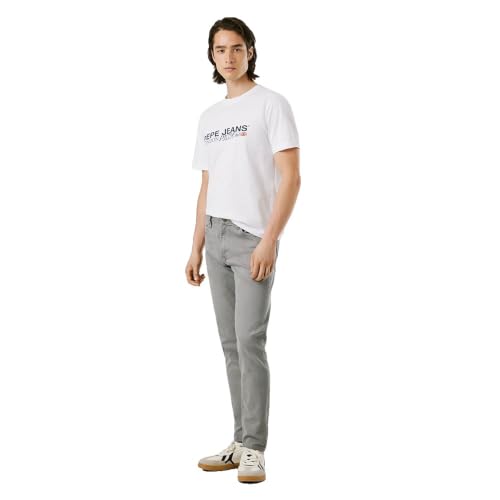 Pepe Jeans Herren Tapered Jeans Stanley Jeans, Grau (Grey), 40W / 34L, Grau, 40 W/34 L – Ansicht 6
