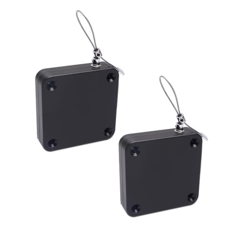 Jimkply 2 Cierrapuertas sin taladrar, cierrapuertas automático, fácil instalación, cuerda de tracción ajustable, para todo tipo de puertas (500N)