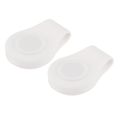 M METERXITY Pacote com 2 clipes de chapéu de golfe - boné marcador de bola de golfe de silicone, mag