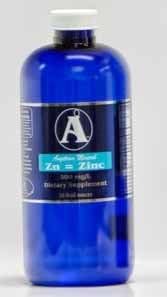 Zinc Supplement Angstrom Minerals Liquid Ionic Zinc 500 ppm - 32 oz Bottle