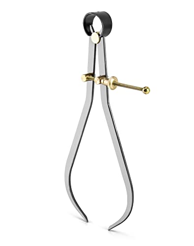 Qwork Outside Calipers, Precision Quick-Spring Nut Adjustment 8 Inch Jaw Capacity #TOP14
