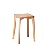 HWEI Tabourets 6 Pack Table à Manger empilable et Tabouret, Tabouret en Bois Massif et Tabouret carré Maquillage Petit Tabouret for Salle à Manger/Cuisine Tabouret de ménage (Color : Wood Color)