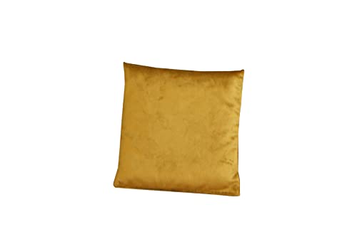 Rohrschneider Luxus Hundebett Kuschelsofa mit Rand, Weich - Inklusive Hundekotbeutel, Samt-Stoff 81.000 Scheuertouren, Senf, Größe S (kleine Hunde)