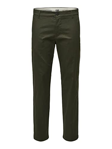 Selected Homme Slhstraight-Stoke 196 Flex Pants W Noos Pantalon Chino, Marron, 34W x 34L Cover