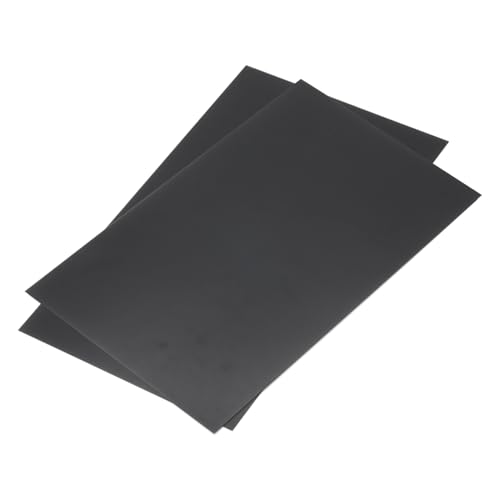 Image of MECCANIXITY Black ABS Plastic Sheet 10 x 6 x 0.02 Inch for Building Model, DIY Crafts, Panel, Pack of 2 Pcs