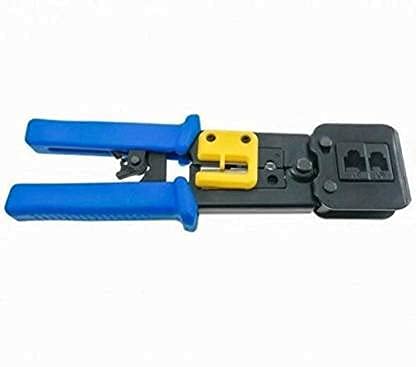 Hanutech Heavy Duty Pass Through RJ45 Connector Crimping Tool + Gold Plated Copper Pin Pass Through RJ45 Connectors (Pack of 100 Connectors) Network Cable Cutting Stripping Crimper/Wire Stripper (B0986YZ6XF) Amazon Price History, Amazon Price Tracker