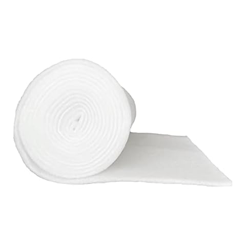 pemmiproducts Volumenvlies 200g/m² 1,40 m breit x 1,00 lang; ca. 15 mm dick;1,4 m² (EUR 8.50/m²), Öko-Tex Standard 100, Produktklasse 1, 100% Polyester, waschbar, Patchworkvlies, Polstervlies Cover