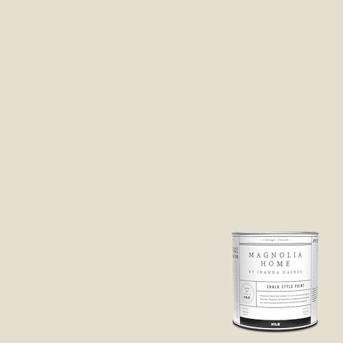 Comparison: Best Cream Color For Kitchen Cabinets 7 Magnolia Home by Joanna Gaines Chalk Style Interior Paint for Furniture and Cabinets, Ultra-Matte, CASTLE CREAM - 1 Quart