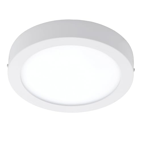 EGLO LED Außen-Deckenlampe Argolis, 1 flammige Außenleuchte für Wand und Decke, Deckenleuchte aus Alu und Kunststoff, Farbe: Anthrazit, weiß, IP44