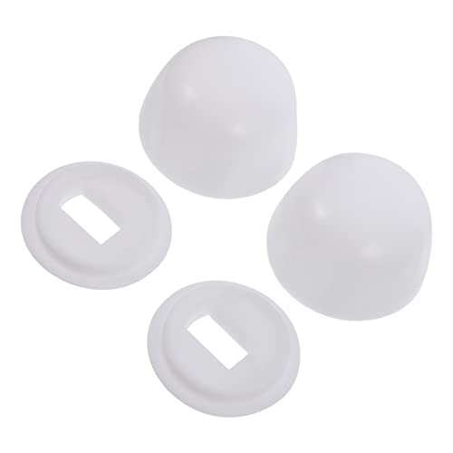 Angoily 9 Pairs Of Plastic Toilet Bolt Cover Toilet Bolt Caps Toilet Caps Plastic Stinkpot Bolt #TOP6