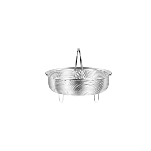 Eawfgtuw Insert vapeur en acier inoxydable 304 pour panier vapeur et casseroles de cuisson, passe au lave-vaisselle, accessoire en métal de qualité alimentaire pour autocuiseur, polyvalent pour la