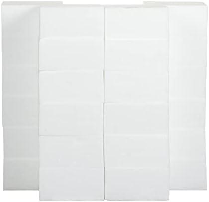AKOLAFE 24 Pack Foam Blocks Styrofoam Blocks 10x10x5CM Modelling Foam Block Foam Squares Rectangle Polystyrene Foam Bricks White Foam Bricks, Craft Foam Block for Arts and Crafts