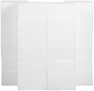 AKOLAFE 24 Pack Foam Blocks Styrofoam Blocks 10x10x5CM Modelling Foam Block Foam Squares Rectangle Polystyrene Foam Bricks White Foam Bricks, Craft Foam Block for Arts and Crafts