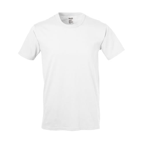 Soffe Men's 100% Ringspun Cotton Short Sleeve T-Shirt 3-Pack Shirt, White, Extra Large